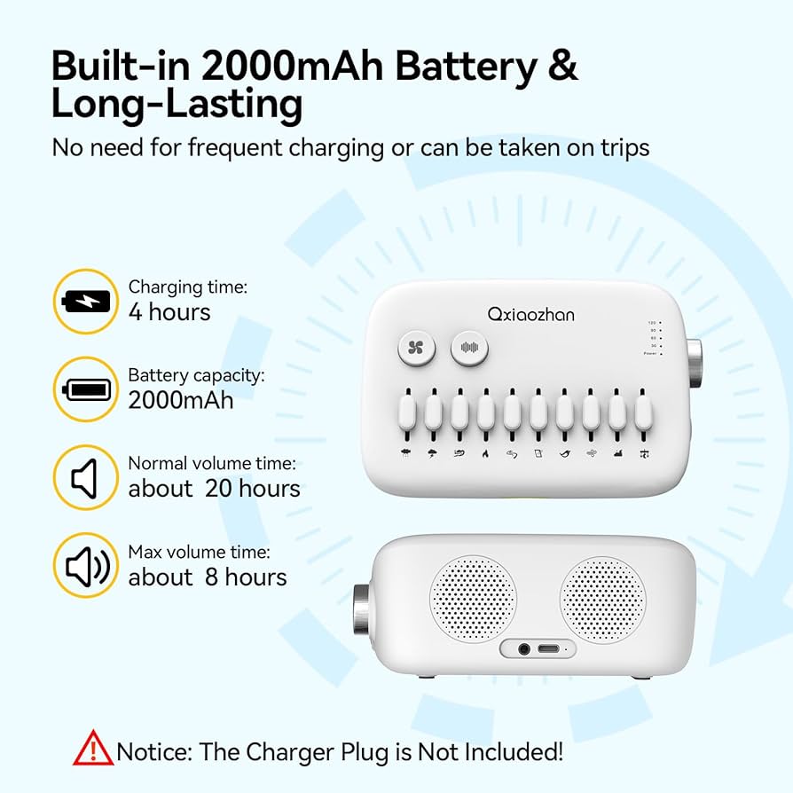Amazon.com: Qxiaozhan White Noise Sound Machine for Sleep